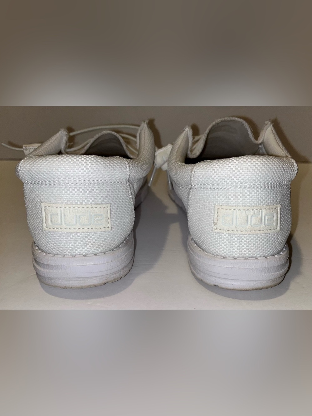 Hey Dude Men’s White Wally Artic White Slip-on-shoe Size 9 - Picture 4 of 14
